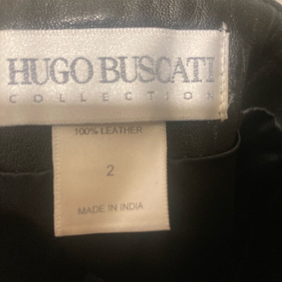 Hugo Buscati 100% leather wrap skirt - Picture 5 of 5